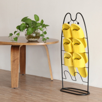 Special wrought iron simple trailer rack living room indoor dormitory door rear bathroom creative drain small shoe rack