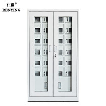 Renying custom manufacturer transparent acrylic charging cabinet mobile phone storage cabinet door safe deposit box staff hand cabinet