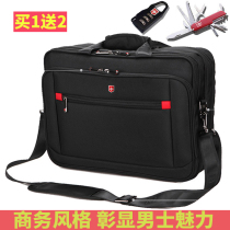 Swiss Army Knife Briefcase Backpack Mens Handbag Business Bag Single Shoulder Bag Man Bag Oxford B Large Capacity Crosswalk