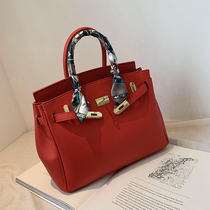 Red wedding bag female bridal bag 2021 New Hand bag large capacity wedding atmosphere Kelly crossbody bag