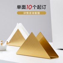 DeerRoom custom vertical tissue clip hotel Western restaurant napkin rack tissue box Nordic triangle tissue holder