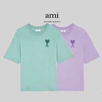 Shanghai warehouse ex-gratia payment) O) Tales) Rice Discount) Ami Paris big loving short sleeve embroidery T-shirt male and female
