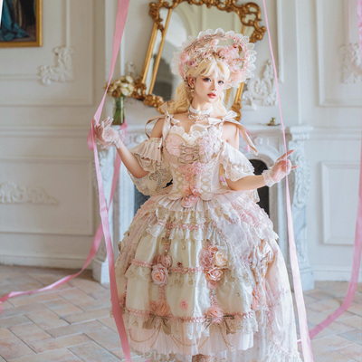 taobao agent Classic doll, dress, Lolita OP, Lolita style