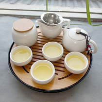  Kung Fu tea set Complete set of discs Living room small set Home simple office dry bubble Japanese teapot plate Teacup