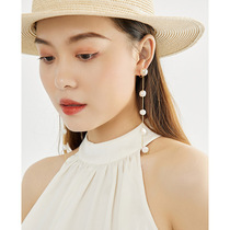 MEYANG MEIYANG HUMAN FISH Tear Ear Thread Profiled Baroque Pearl Ear Clip Linear Earrings Earrings