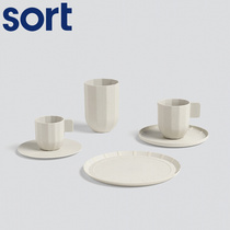 Sort Danish HAY origami cup Paper Nordic minimalist design handmade ceramic coffee cup water cup vase cup