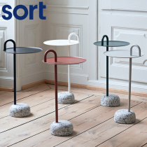 sort Denmark HAY small round table creative design mobile tea table Nordic modern minimalist small table side a few Bowler