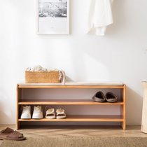 Nordic Shoe Changing Bench Shoe Cabinet Home Doorway Entrance Door Can Sitting Day Style Modern Minima Light Extravagant SOLID WOOD WEARING A FOOTSTOOL