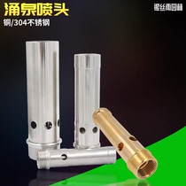 All copper 304 stainless steel spring nozzle bubbling nozzle Fountain Fountain water landscape fountain landscape nozzle
