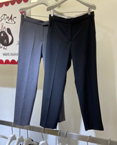 WUZHI 2021 summer new high waist straight tube trousers women casual pants thin pipe ankle-length pants 76018