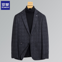 Romon suit mens non-iron slim Korean business work small suit mens coat single West autumn and winter New