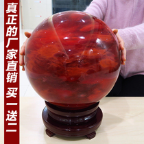 Green and natural red water crystal ball swing piece Small number Xuanguan Living room Home Festive Mercy company Opening a gift