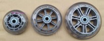 4 inch scooter wheel transparent PU wheel 5 inch 3 inch trailer cart cart pull cart ride in the plaza ride