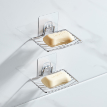 (Taulman 258) non-perforated stainless steel soap holder suction Wall soap box single layer double drain soap dish