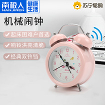 Small alarm clock mechanical loud sound alarm creative personality students with lazy clock simple Jiemi Chen 707