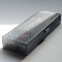 KACO transparent plastic scrub stationery box contains pencil box boy Japanese in printless good products wind student black