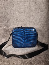 Handcrafted Color style all true avocado leather belly leather business mens bags genuine leather leisure upscale single shoulder sloped satchel mens tide