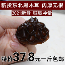 Northeast specialty Changbai Mountain black fungus dry goods farm special rootless wild autumn fungus native 500g