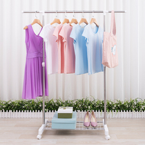 Activity cool hangers household floor-to-ceiling mobile hanging clothes rack stainless steel outdoor mini bedroom drying rack