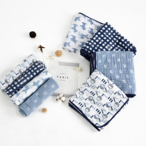 Nadoguo baby muslin cotton gauze cloth cute hug blanket swaddling blanket Thick bath towel air conditioning blanket Four seasons