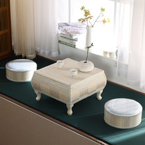 Simple Japanese-style Zen homestay tatami tea table window small table coffee table balcony window sill collapsed Rice low Kang table