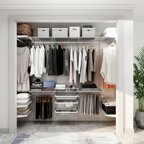 Meadas Metal Wardrobe Open Cloakroom Custom Small House Type Bedroom Clothing Storage Rack Design