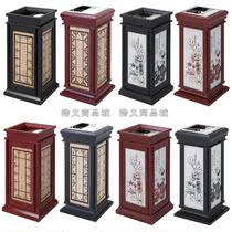 Hotel lobby Chinese ash bucket ktv seat ground paint vertical leather box indoor large jujube red fruit box