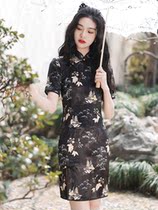 Short cheongsam 2021 new young girl Chinese style short sleeve fashion National Tide improved version of dress summer