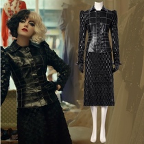 The European and American movies black and white witch Kuila cos with the same cosplay full costume dark