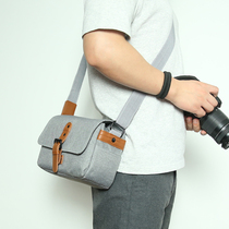 SLR camera bag Micro SLR Literary Retro Portable One shoulder men and women Sony Nikon Fujifilm M5080D200D Canon