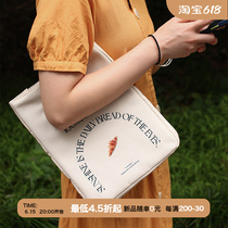 Round hole portable insulation bag retro three-dimensional large-capacity bento pocket student party office worker lunch belt artifact