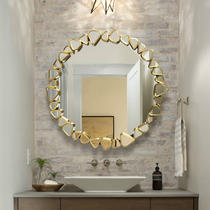 European wall-mounted cosmetic mirror toilet mirror toilet bathroom mirror bathroom mirror wall-mounted