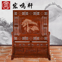 Mahogany Rosewood partition screen porch cabinet partition cabinet classical solid wood hedgehog red sandalwood furniture welcome pine screen