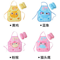 Childrens apron painting clothes Waterproof childrens summer painting clothes Princess children sleeveless mens and womens childrens baby cover clothes