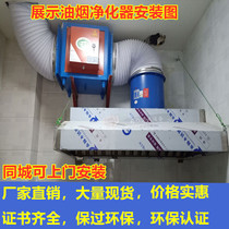 4000 Air Volume Oil Smoke Purifier Kitchen Hotel Commercial Oil Smoke Filter Separator Barbecue Catering Environmental Protection Bag Over