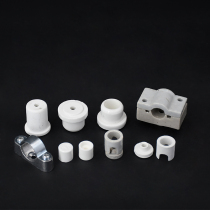 High temperature insulated porcelain cap ceramic protective cover porcelain head ceramic plug ceramic head quartz heating tube ceramic sleeve