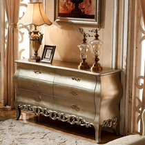 European-style entrance cabinet neoclassical post-modern decorative cabinet partition cabinet Hotel villa living room luxury dining side cabinet shoe cabinet