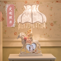 Wedding wedding gift lamp romantic warm bedside lamp high-end bedroom red wedding room dowry a pair of long lights