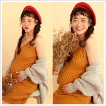 New Korean version of the movie The pregnant womans theme Write a real clothing pregnant woman Write a real photo mommy Photography Moms Photo Clothes Shine A Little Fresh