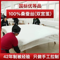Tongxiang handmade silk quilt 100% mulberry silk quilt by the core spring and autumn by the summer and quilt by the air conditioning by the four seasons