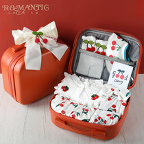 Baby creative gift box small Cherry cute suit girl Full Moon Baby 100 days birthday gift item