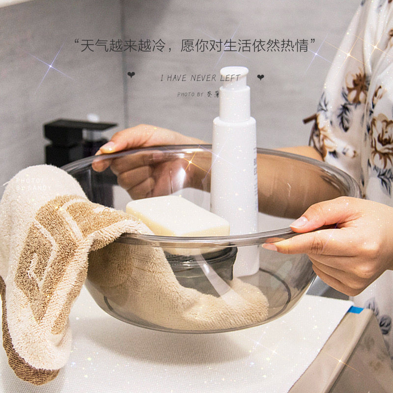 Thickened durable plastic basin home washbasin dormitory with student washbasin private basin wedding red happy basin