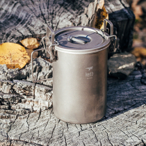 Kaisi pure titanium rice cooker does not paste pot mini steamed rice titanium pot soup pot outdoor portable multi-function rice cooker steamer