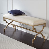 Nordic door to door changing shoes Stool Mall Clothing Store Benches Bed Tail Short Bench Shoes shop Shoe Dressage sofa Sofa Hair Long Chair