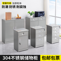 304 Stainless Steel Dwarf Cabinet Cabinet Drawers Tool Cabinet Balcony Finishing Containing Cabinet Activity Bed Head Cabinet Spot