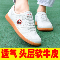 Chenjiagou Taiji shoes for men and women beef tendons leather martial arts performance shoes boxing exercises cowhide Taiji sneakers