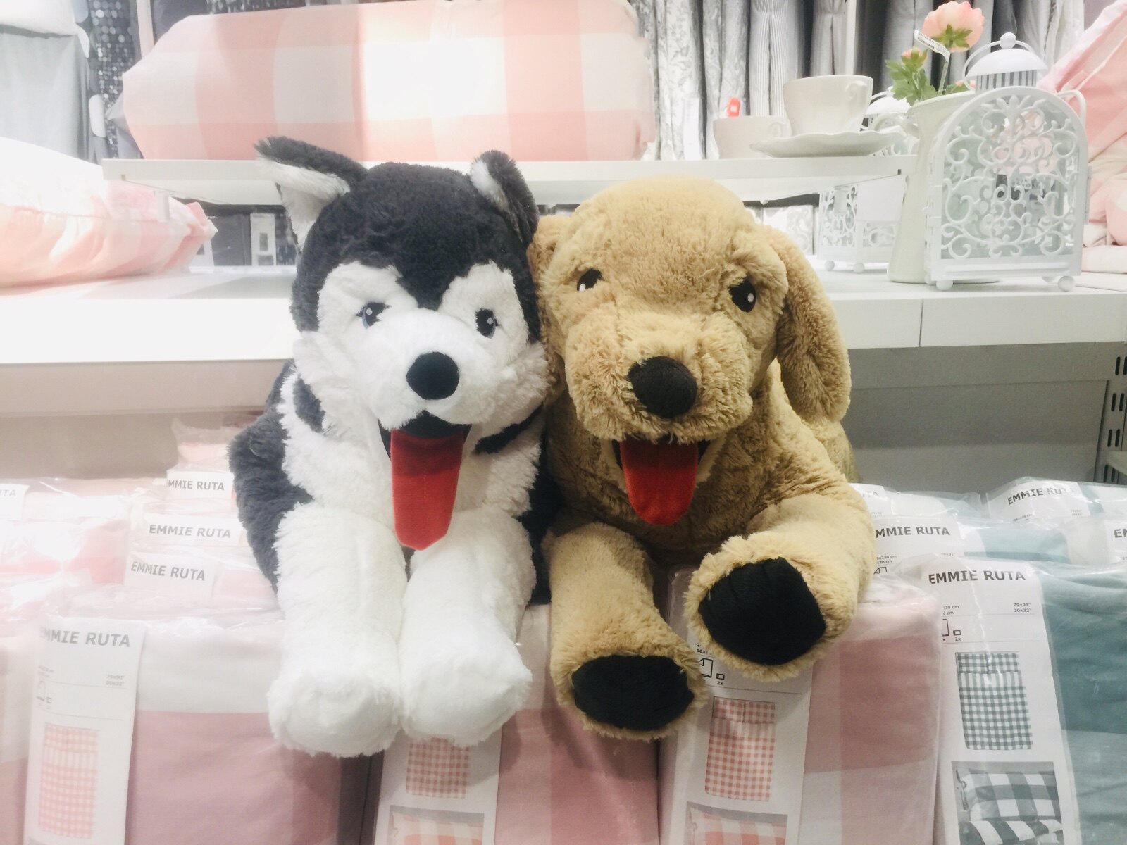 December special IKEA new limited Rivli plush toy dog husky domestic