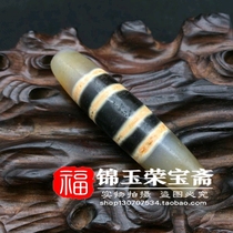 Original mine Ming and Qing dynasties old cinnabar (four-line beads) special leak neck ornaments pendant pendant collection