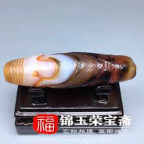 Fine high oil bag agate chalcedony (tustid eye celestial beads) antique old goods pendant pendant collection