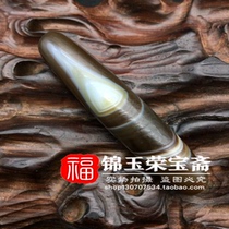 Fine Ming and Qing Dynasties old agate old chalcedony (wrapped silk Tianye Tianzhu)pendant pendant bag old bag true